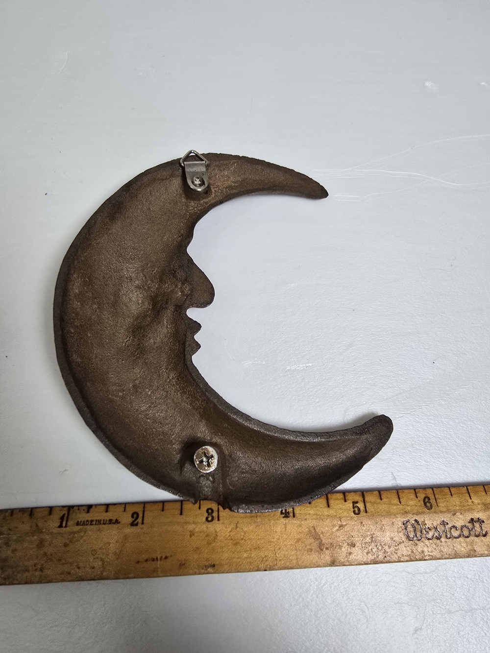 Sun Moon Cast Iron Rustic Vintage Antique  Doorknocker - Picture 8 of 8